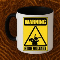 Warning High Voltage Mug