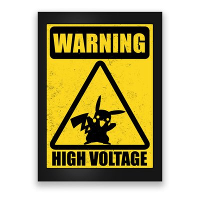 Warning High Voltage Poster