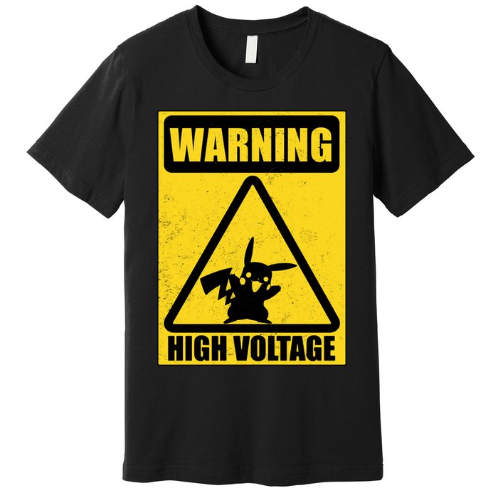 Warning High Voltage Premium T-Shirt