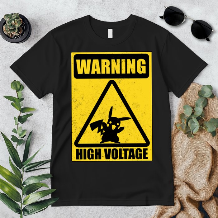Warning High Voltage Premium T-Shirt