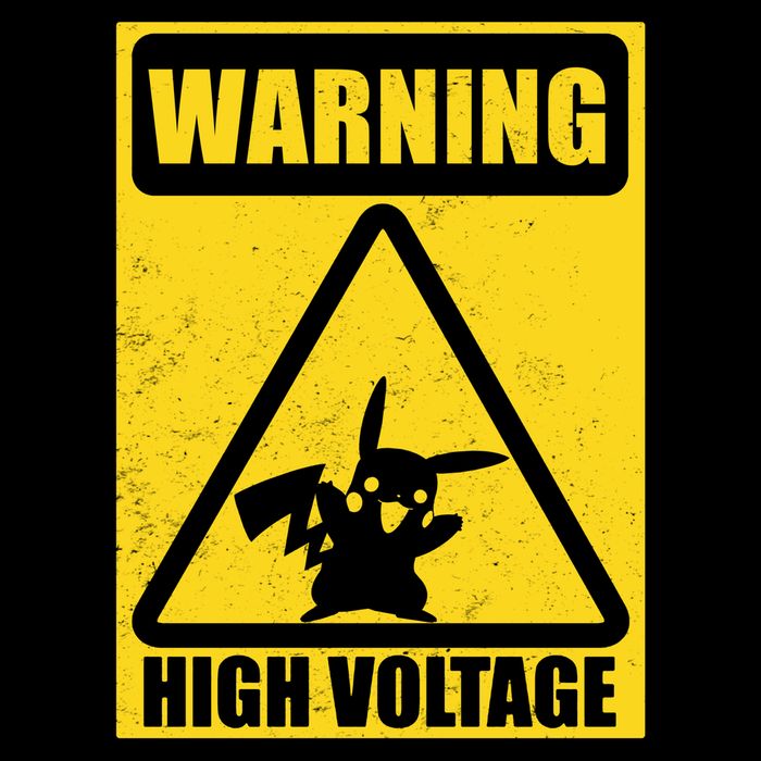 Warning High Voltage Premium T-Shirt