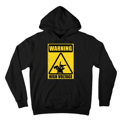 Warning High Voltage Tall Hoodie