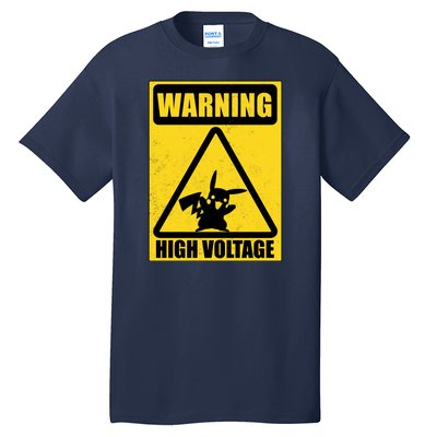 Warning High Voltage Tall T-Shirt