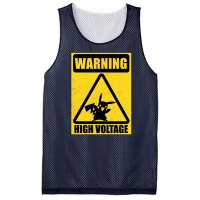 Warning High Voltage Mesh Reversible Basketball Jersey Tank