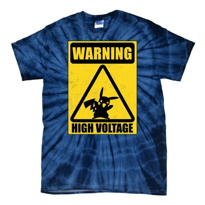 Warning High Voltage Tie-Dye T-Shirt