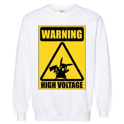 Warning High Voltage Garment-Dyed Sweatshirt
