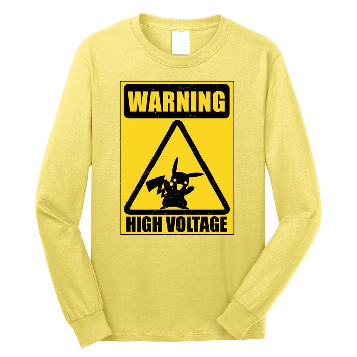 Warning High Voltage Long Sleeve Shirt