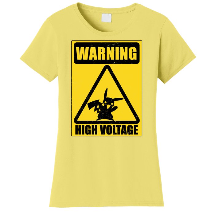 Warning High Voltage Women's T-Shirt