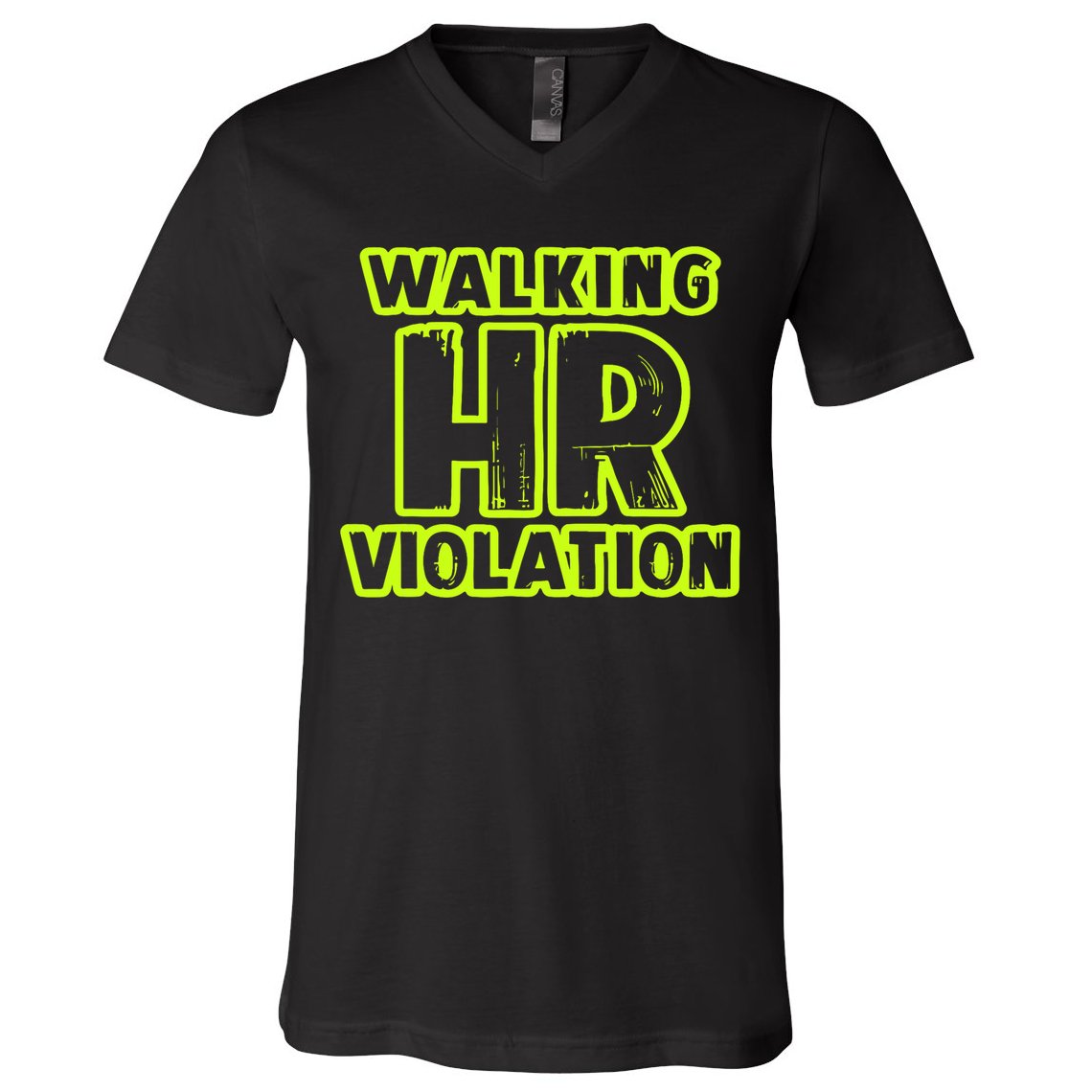 Walking Hr Violation V-Neck T-Shirt