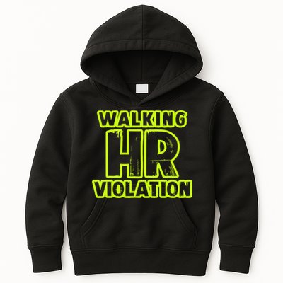 Walking Hr Violation Kids Hoodie