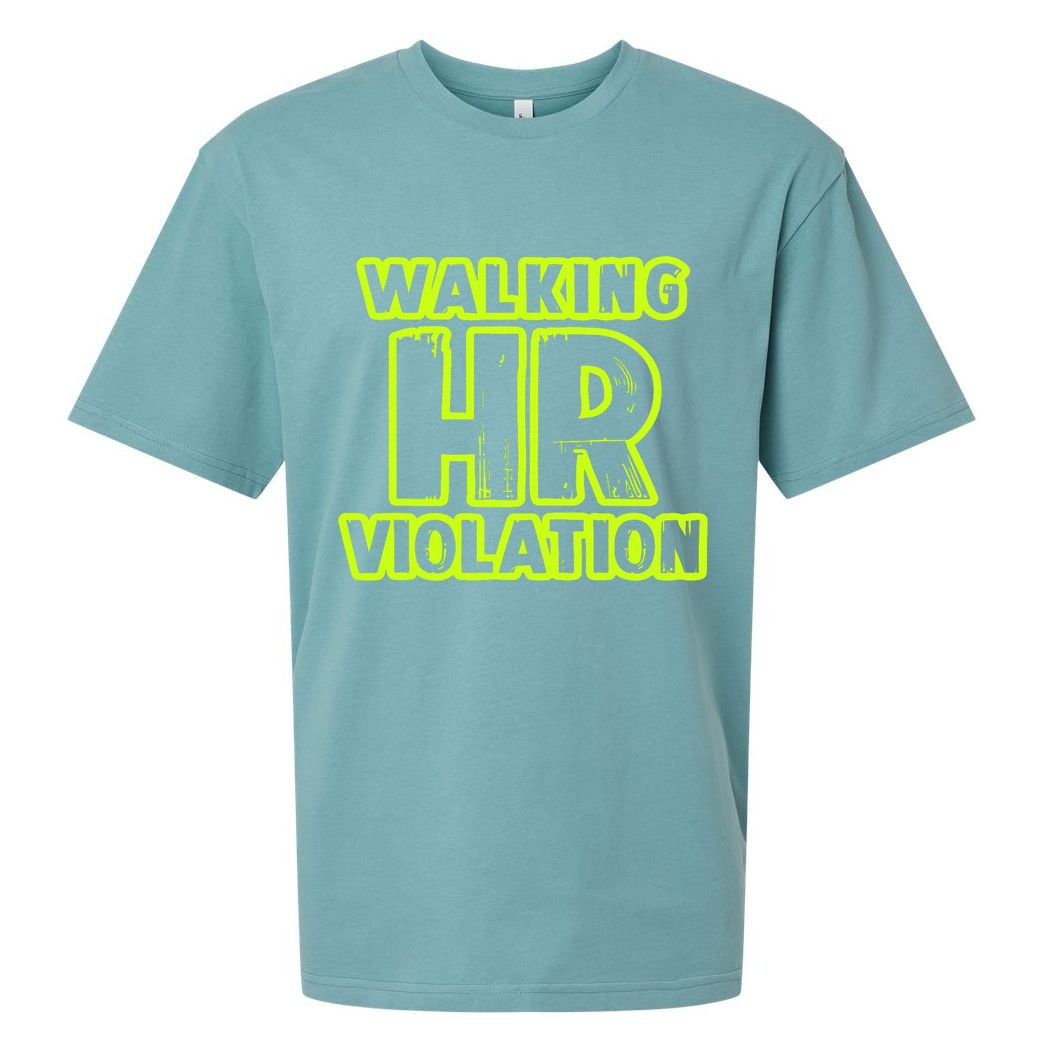 Walking Hr Violation Sueded Cloud Jersey T-Shirt