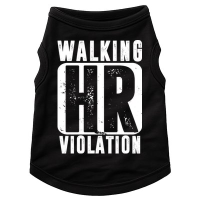 Walking HR Violation Funny Doggie Tank