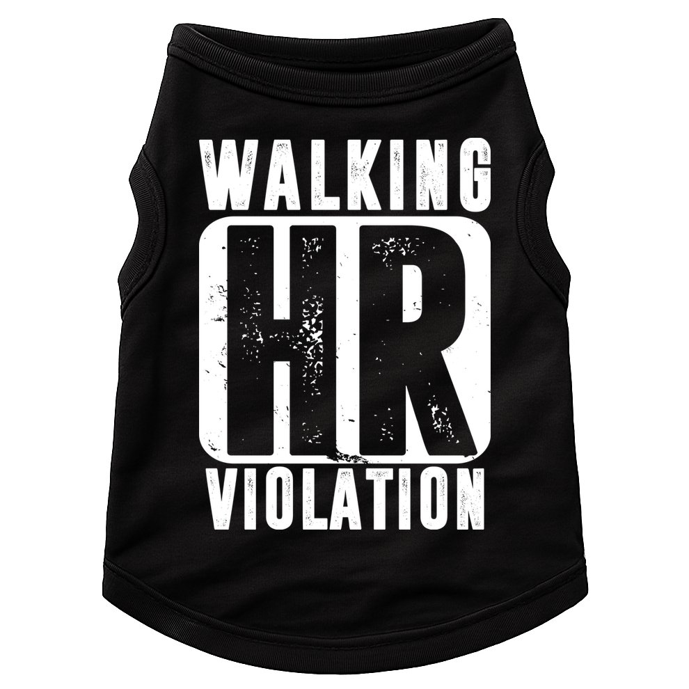 Walking HR Violation Funny Doggie Tank