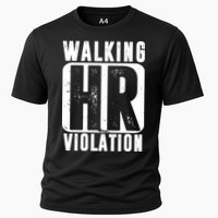 Walking HR Violation Funny Cooling Performance Crew T-Shirt