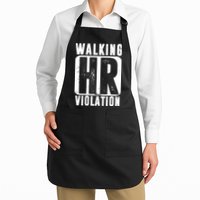 Walking HR Violation Funny Apron