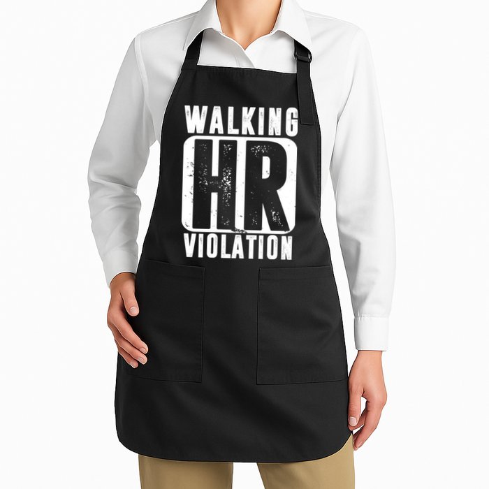 Walking HR Violation Funny Apron