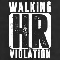 Walking HR Violation Funny Adult Drive Performance Visor