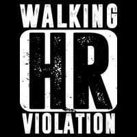 Walking HR Violation Funny Drawstring Bag