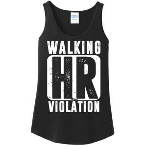 Walking HR Violation Funny Ladies Essential Tank