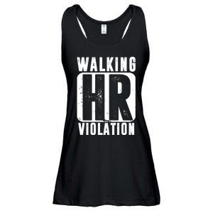 Walking HR Violation Funny Ladies Essential Flowy Tank