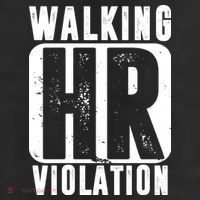 Walking HR Violation Funny 25L Jumbo Tote