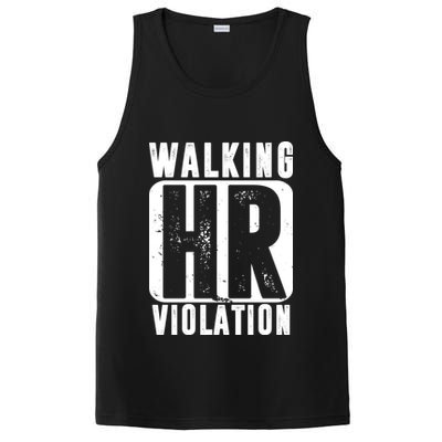 Walking HR Violation Funny PosiCharge Competitor Tank