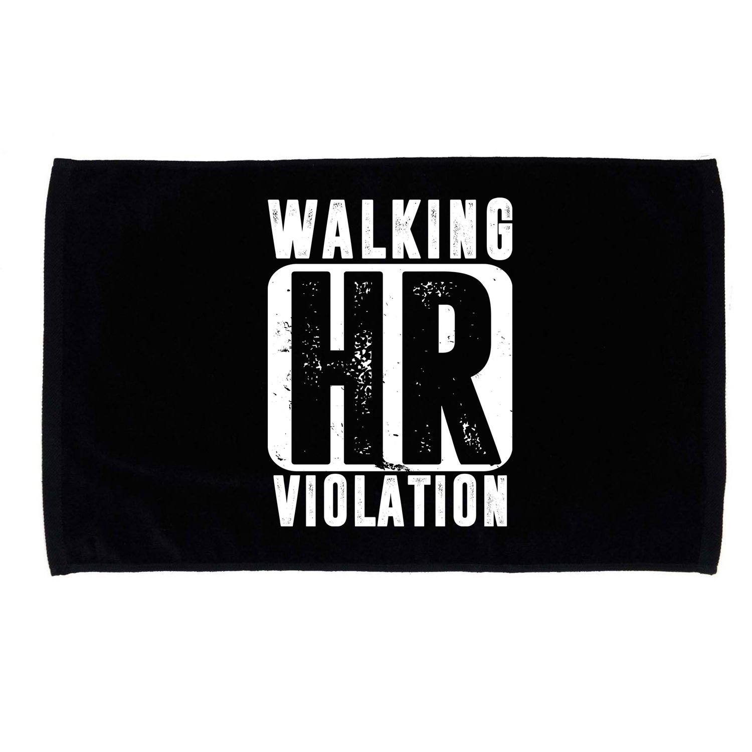 Walking HR Violation Funny Microfiber Hand Towel