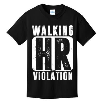 Walking HR Violation Funny Kids T-Shirt