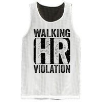 Walking HR Violation Nightmare Office Funny Mesh Reversible Basketball Jersey Tank