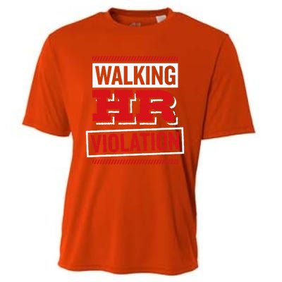 Walking Hr Violation Human Resource Cooling Performance Crew T-Shirt