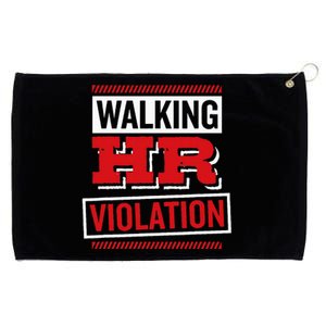 Walking Hr Violation Human Resource Grommeted Golf Towel