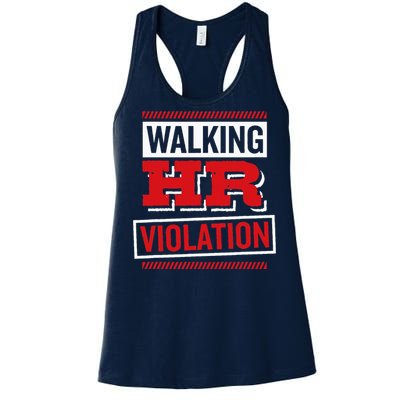 Walking Hr Violation Human Resource Women's Racerback Tank