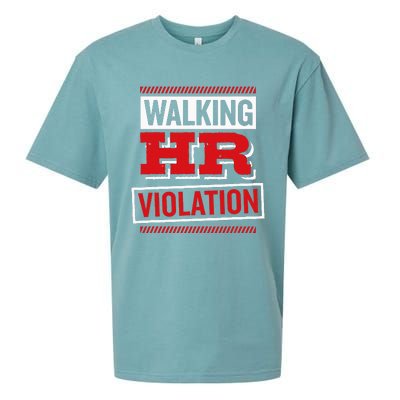 Walking Hr Violation Human Resource Sueded Cloud Jersey T-Shirt