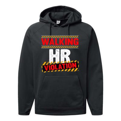 Walking hr violation   Performance Fleece Hoodie