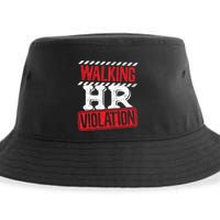 Walking HR Violation HR Human Resources Nightmare Sustainable Bucket Hat