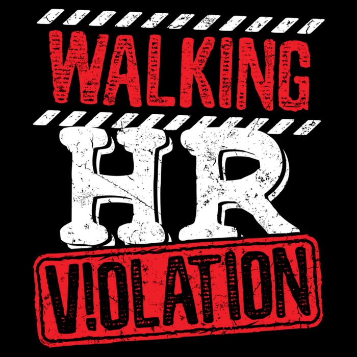 Walking HR Violation HR Human Resources Nightmare Sustainable Bucket Hat