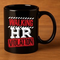 Walking HR Violation HR Human Resources Nightmare 11oz C Handle Ceramic Mug