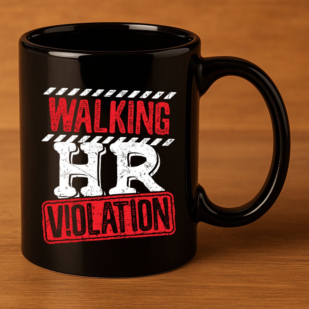 Walking HR Violation HR Human Resources Nightmare 11oz C Handle Ceramic Mug