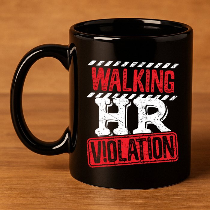 Walking HR Violation HR Human Resources Nightmare 11oz C Handle Ceramic Mug