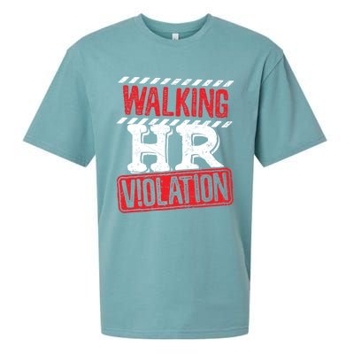 Walking HR Violation HR Human Resources Nightmare Sueded Cloud Jersey T-Shirt