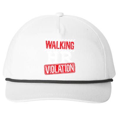 Walking HR Violation Funny Meme Snapback Five-Panel Rope Hat