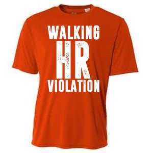 Walking HR Violation Human Resource Cooling Performance Crew T-Shirt