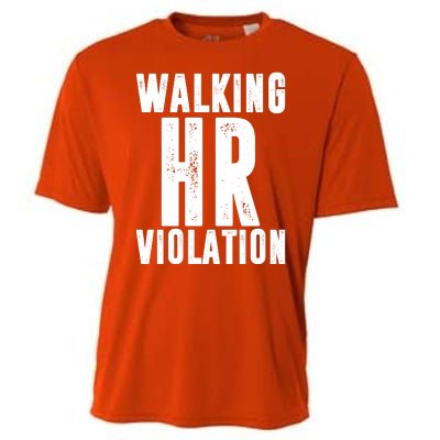 Walking HR Violation Human Resource Cooling Performance Crew T-Shirt