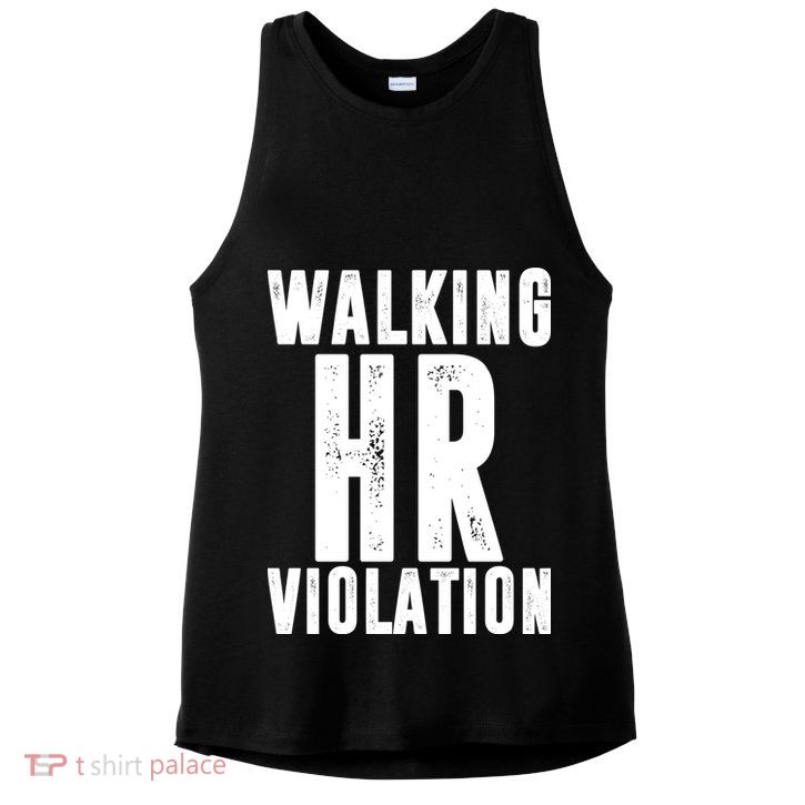 Walking HR Violation Human Resource Ladies PosiCharge Tri-Blend Wicking Tank