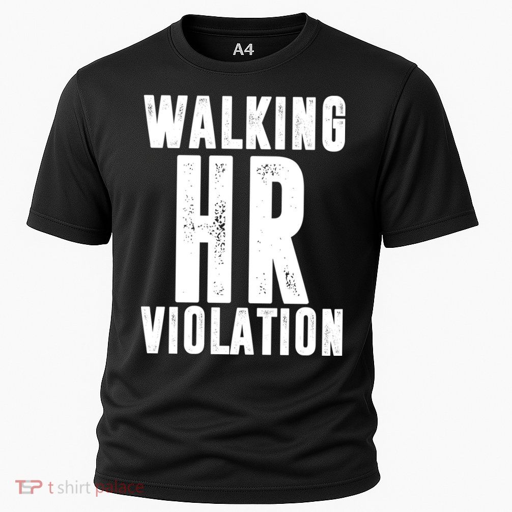 Walking HR Violation Human Resource Cooling Performance Crew T-Shirt