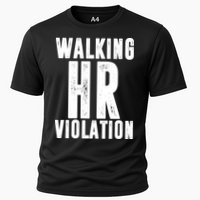 Walking HR Violation Human Resource Cooling Performance Crew T-Shirt