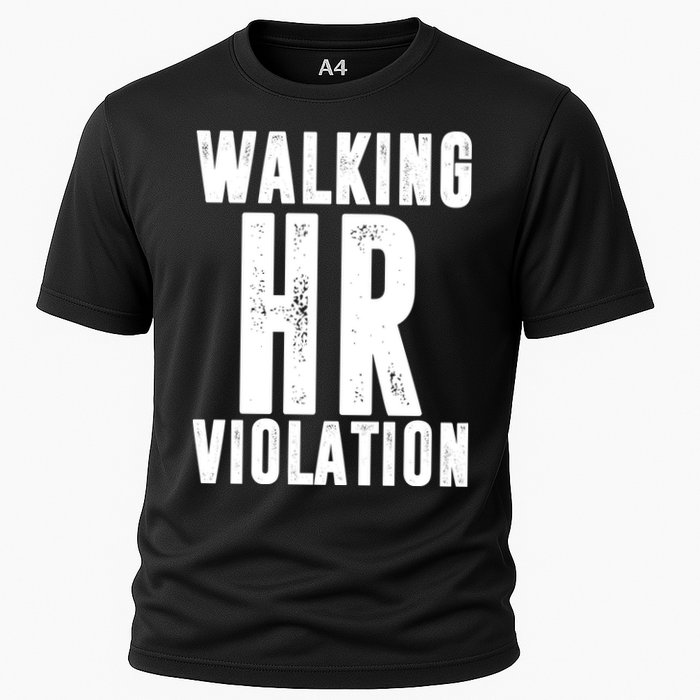 Walking HR Violation Human Resource Cooling Performance Crew T-Shirt