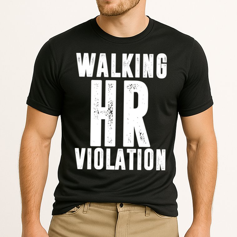 Walking HR Violation Human Resource Cooling Performance Crew T-Shirt