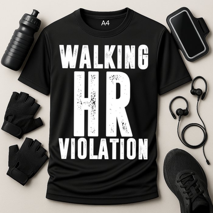 Walking HR Violation Human Resource Cooling Performance Crew T-Shirt