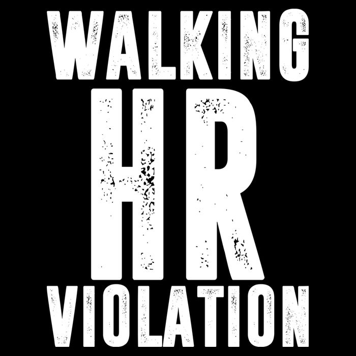 Walking HR Violation Human Resource Cooling Performance Crew T-Shirt